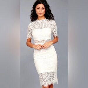 NWT LULUS Remarkable Lace Dress
